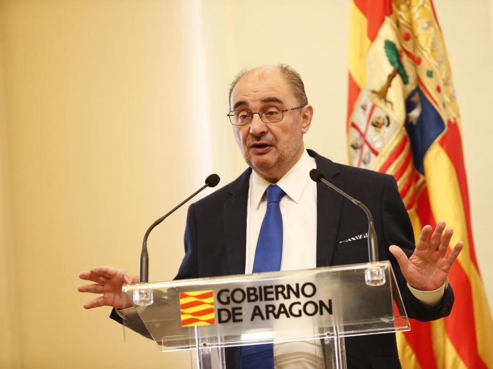 Lambán apuesta por "fórmulas" que garanticen la conciliación cuando haya rebrotes en los colegios