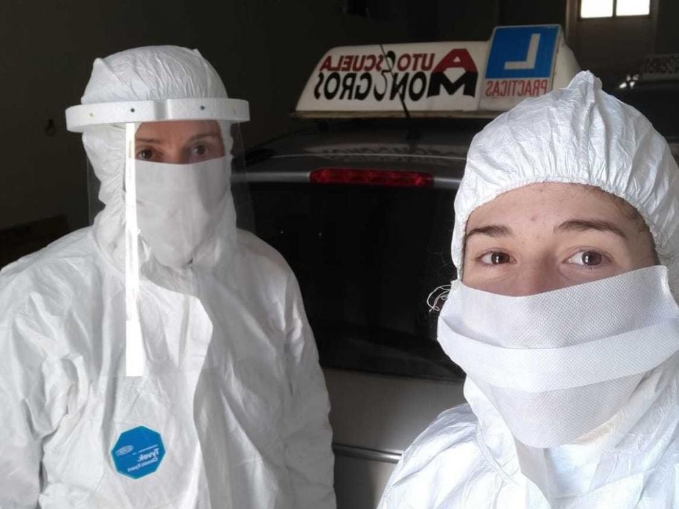 Ingrid Lana, una de las voluntarias que se ha afanado en ayudar en Sariñena en los momentos más duros de la pandemia