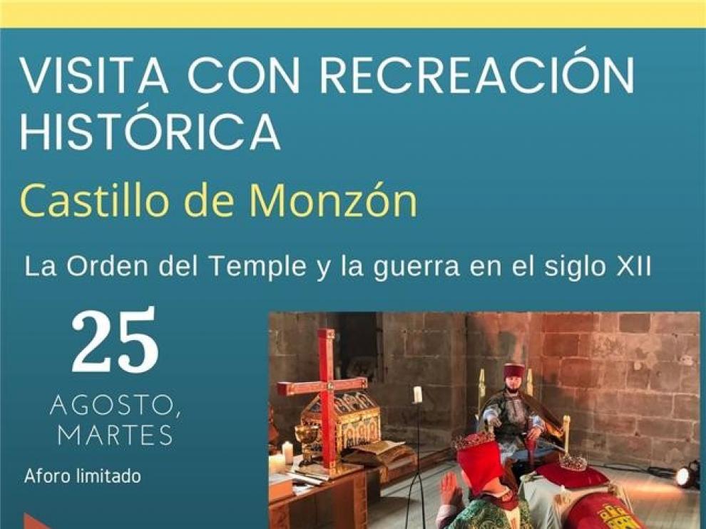 Agotadas las entradas de la visita al castillo de Monzón con recreación