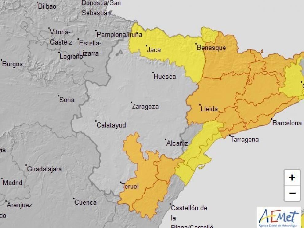 La Aemet prevé nieve en cotas altas del Pirineo este fin de semana