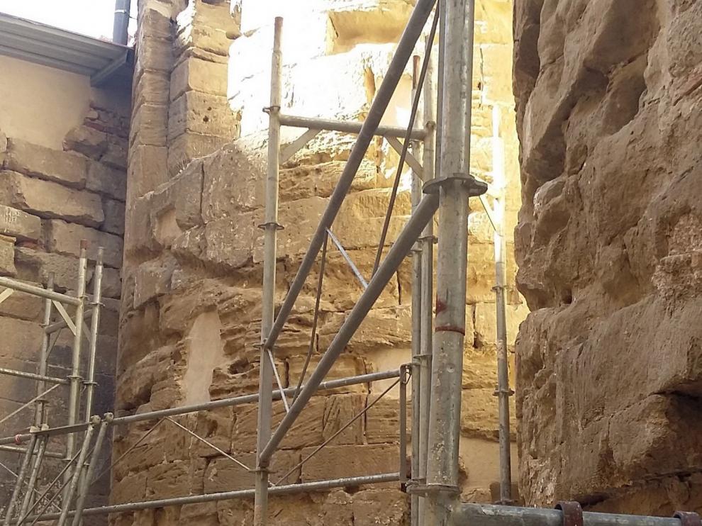 Comienzan en Huesca los trabajos de restauración de los ábsides de San Pedro el Viejo