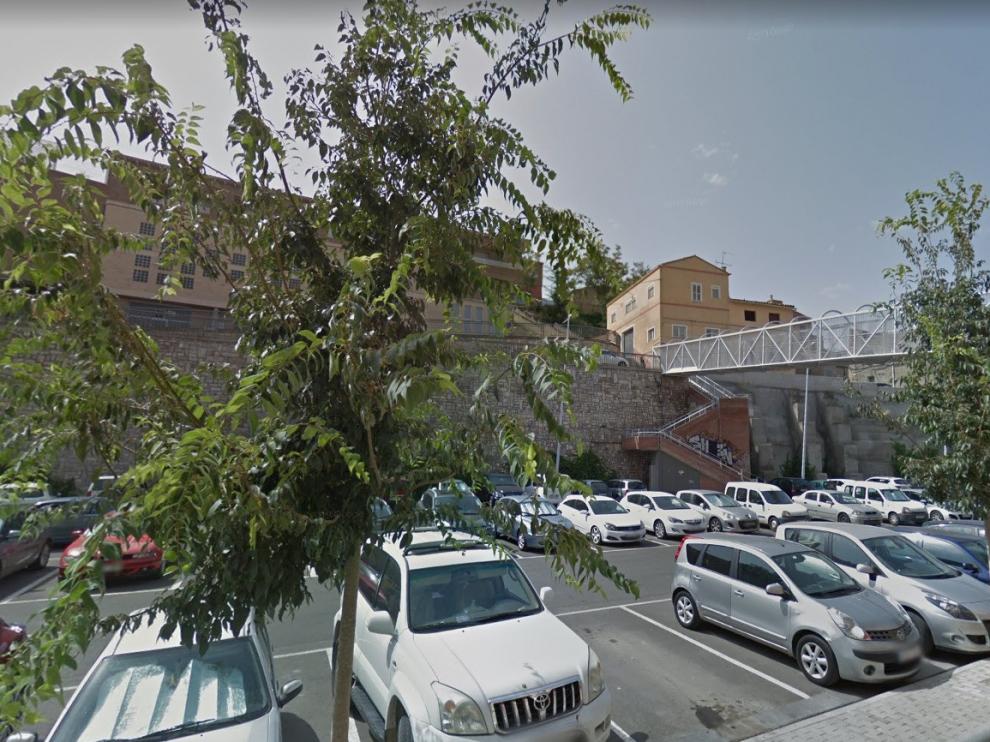 Empieza la adecuación del parking de La Pista de Fraga como "Zona Verde"