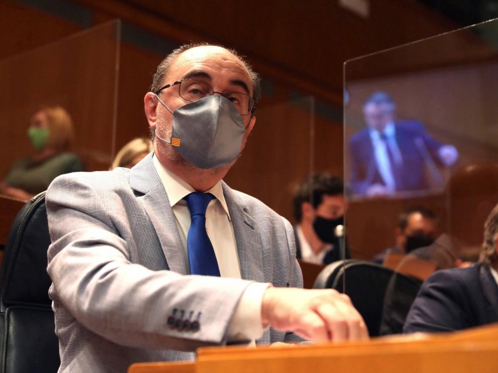 Lambán urge más déficit al prever una caída de techo de gasto de 860 millones