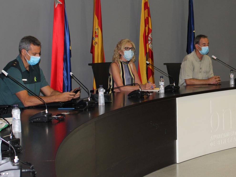 Junta de seguridad en Binéfar para preparar el dispositivo ante la suspensión de las fiestas patronales