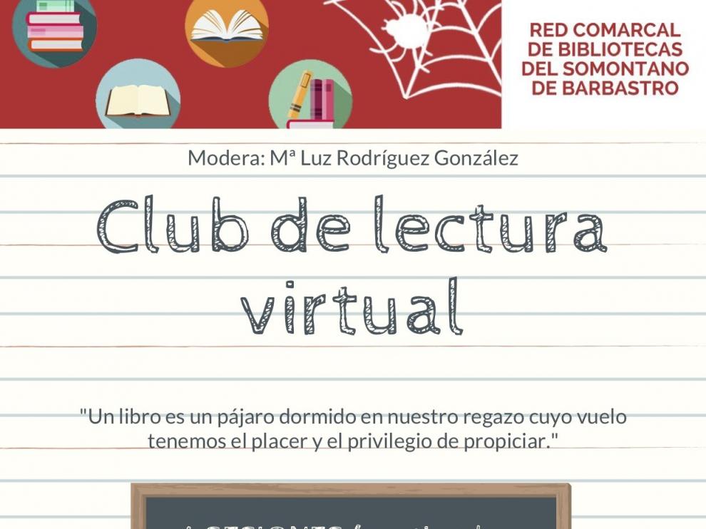 La Red Comarcal de Bibliotecas del Somontano organiza un club de lectura virtual