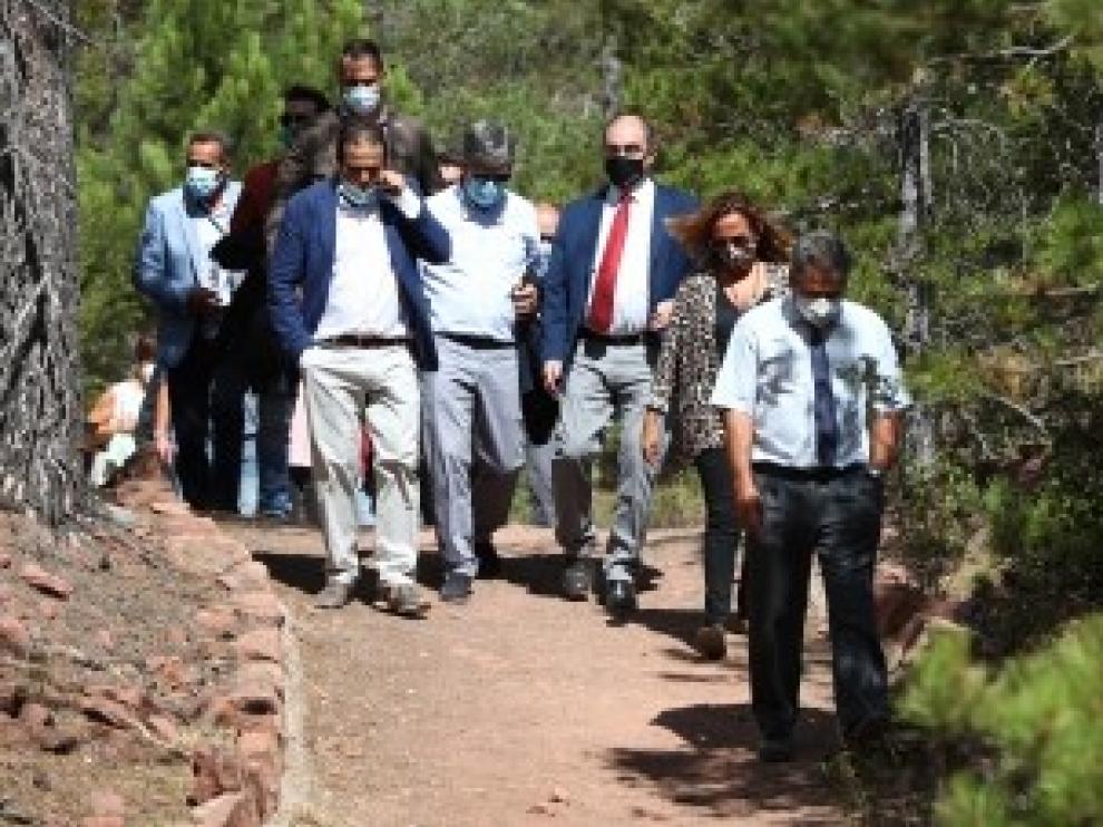 Lambán pone en valor el músculo del turismo de interior que ha capeado la temporada pese al azote de la pandemia