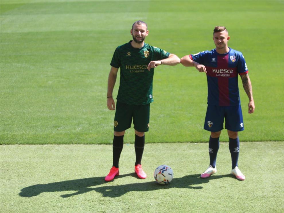 Gastón Silva y Maffeo llegan al Huesca con ganas de jugar ya y listos para el combate