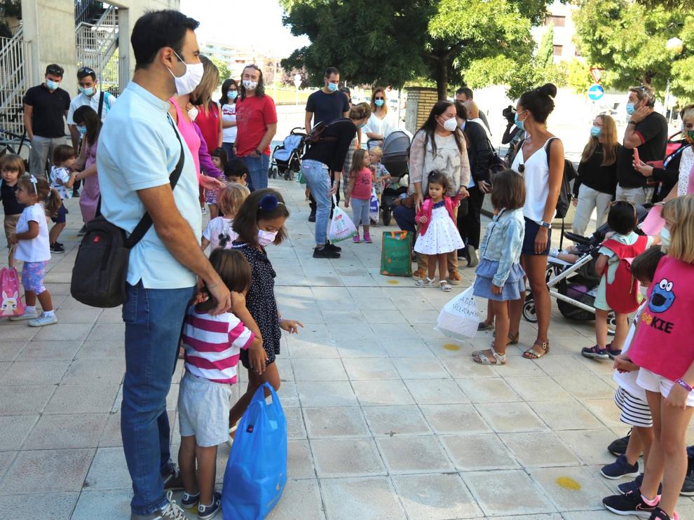 Las familias de Huesca están a la espera en el inicio del curso escolar pero manifiestan dudas