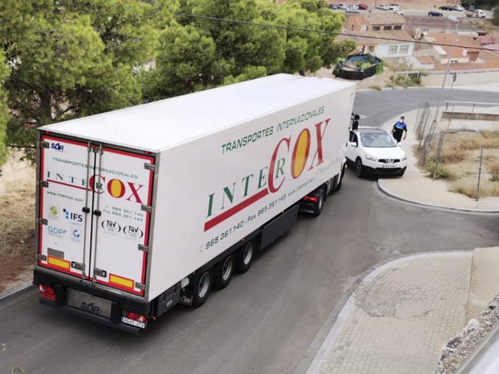 Un camión de gran tonelaje obliga a cortar el tráfico en la cuesta del Revolt de Fraga tras entrar desde la N-II