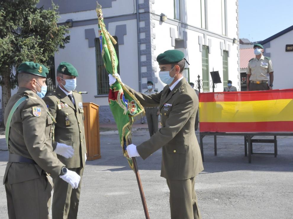 Alberto Pérez Montes toma el mando del Batallón Pirineos de Jaca
