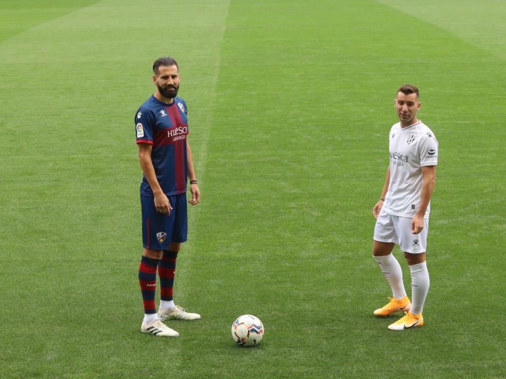 Borja García y Siovas, felices e ilusionados con el proyecto del Huesca
