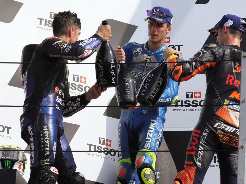 Podio español en MotoGP
