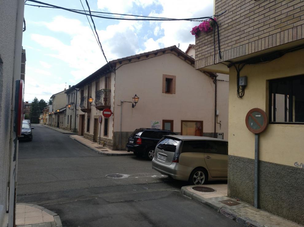 Unas farolas encendidas