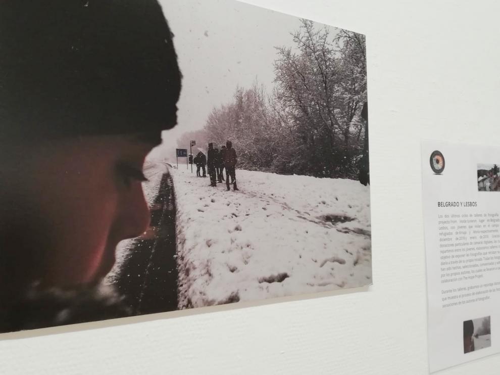 Finaliza la exposición de fotografías de jóvenes refugiados en Sabiñánigo