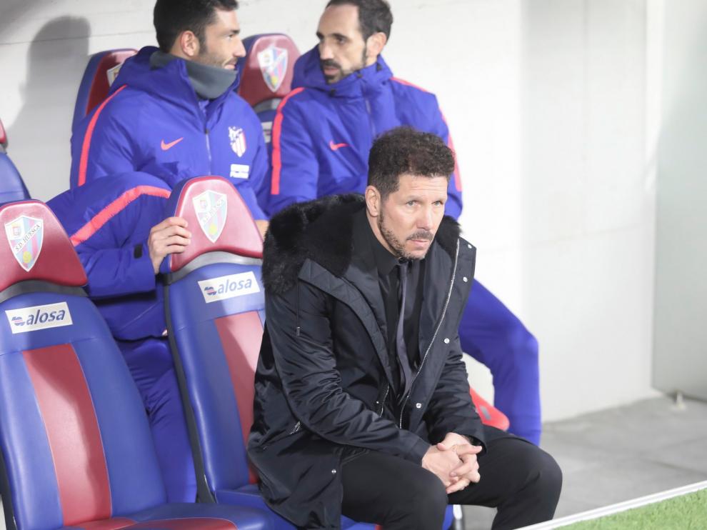 Cholo Simeone, entrenador del Atlético de Madrid: "El Huesca tiene un estilo con mucha personalidad"