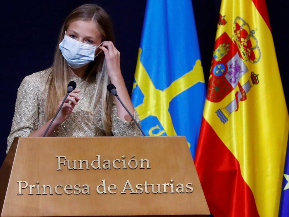 La princesa Leonor llama a la responsabilidad de los jóvenes en la entrega de los premios Princesa de Asturias