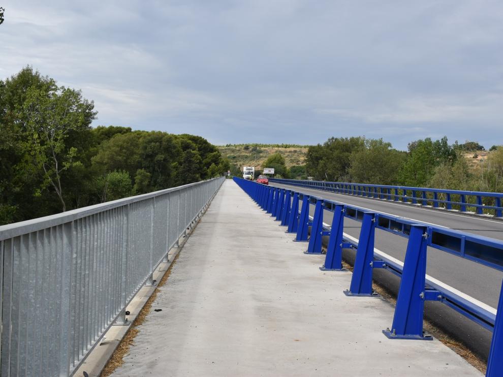 Inicio de las obras de los accesos peatonales al puente de la N-240 desde Monzón
