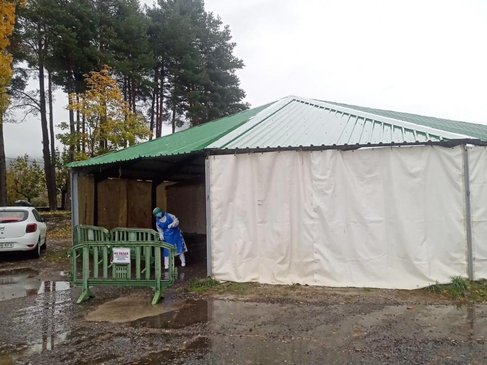 Habilitada una carpa en Biescas para realizar las pruebas PCR