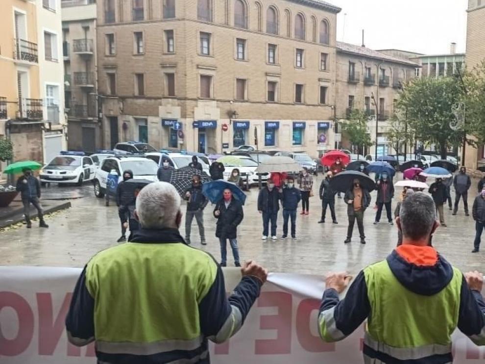 Nuevas movilizaciones en Monzón de la plantilla de FerroAtlántica