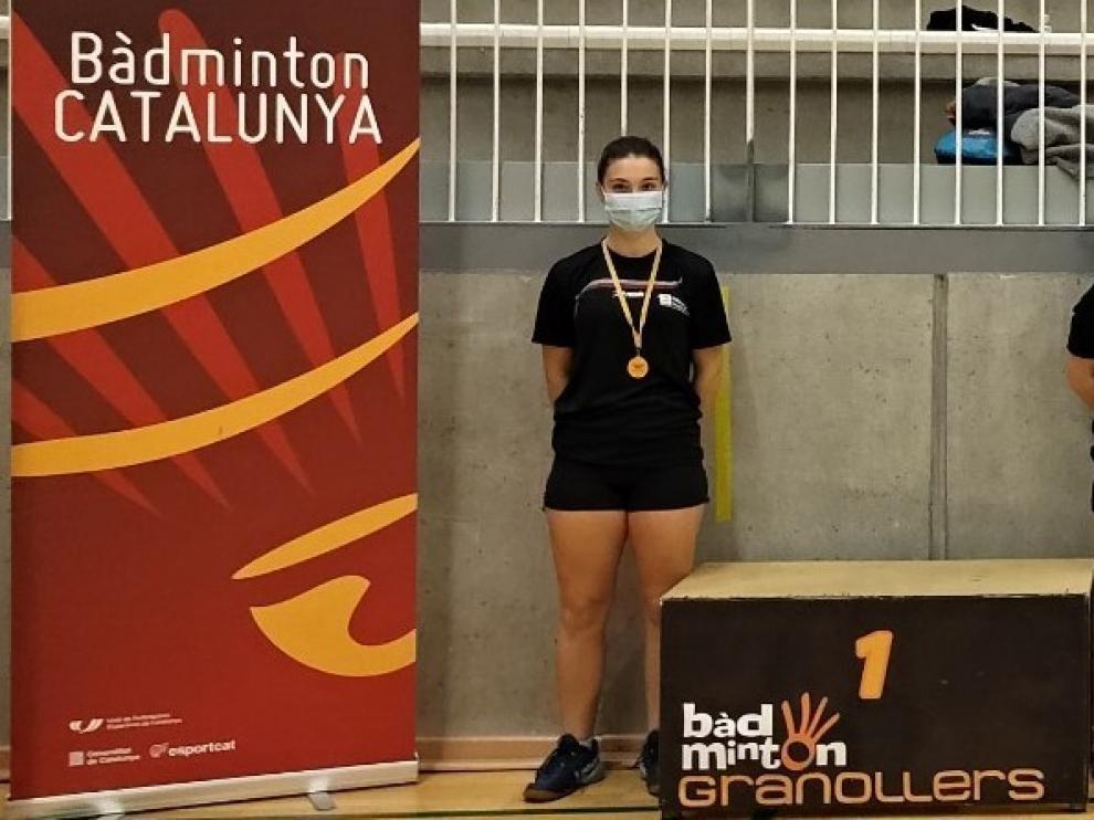 Cinco títulos de los cuatro oscenses en Bádminton en Granollers