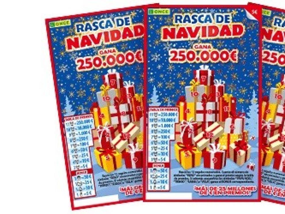 La ONCE adelanta las fiestas navideñas en Alcañiz con un Rasca de Navidad de 250.000 euros