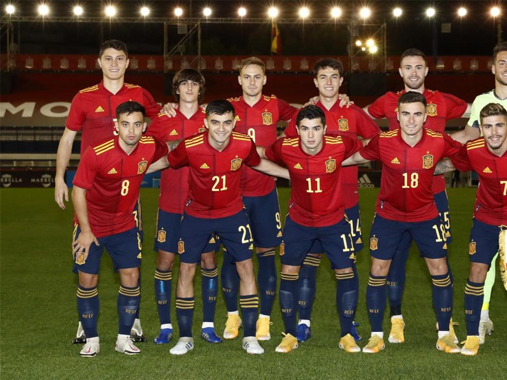 El portero del Huesca Álvaro vuelve a ser titular con la Sub-21