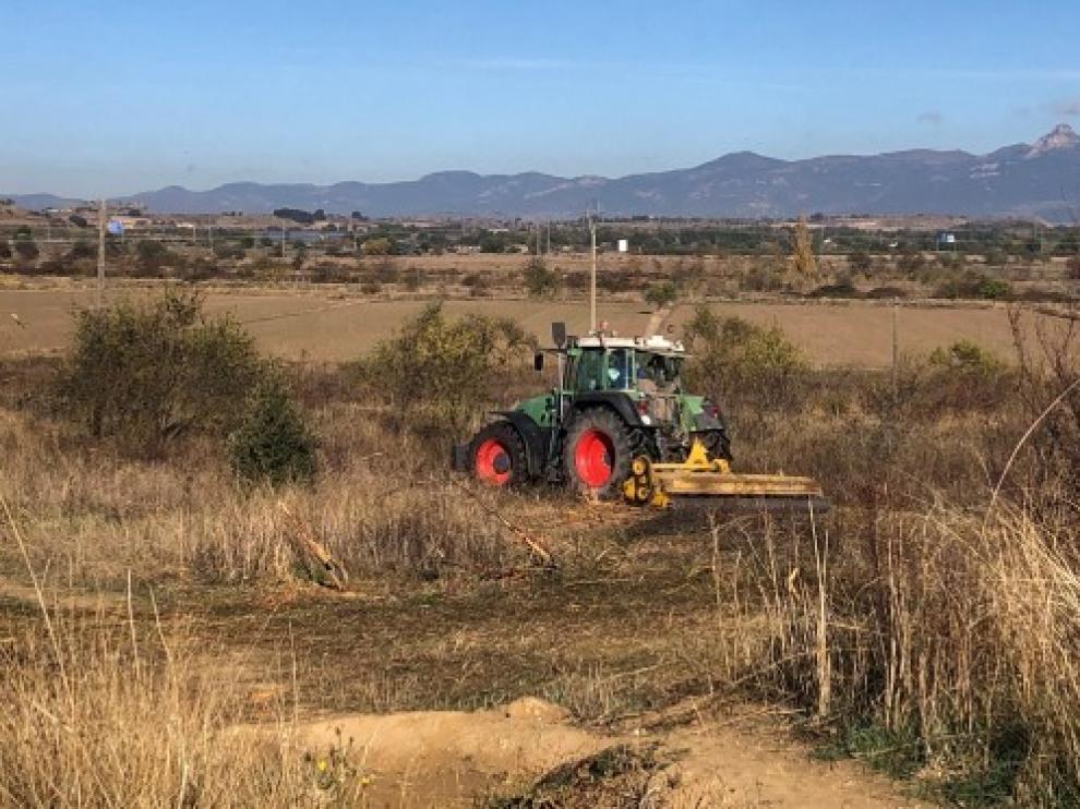 Comienzan las obras en "la montañeta" en los accesos a El Alcoraz en Huesca