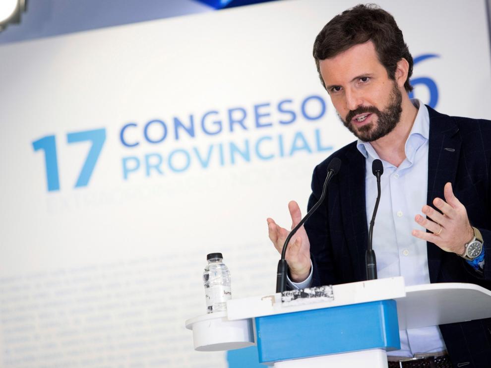 Pablo Casado critica los pactos del PSOE con los independentistas