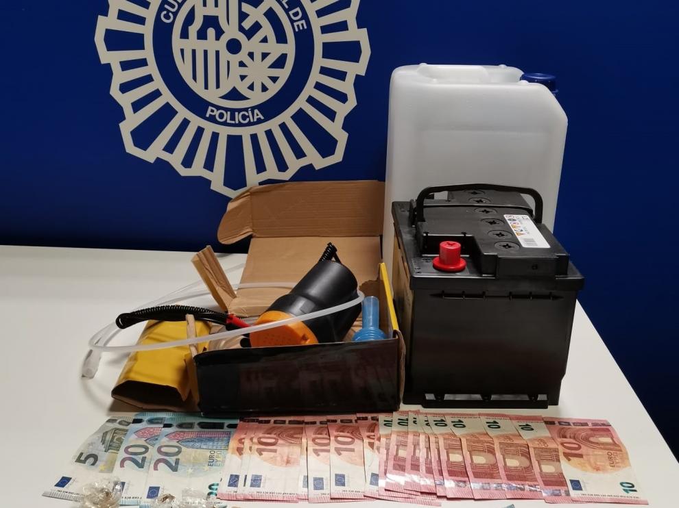 Dos detenidos en Huesca con 200 gramos de hachís tras una persecución por las calles