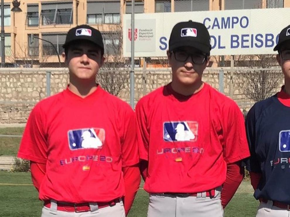 Los hermanos Merino, con la selección sub-15