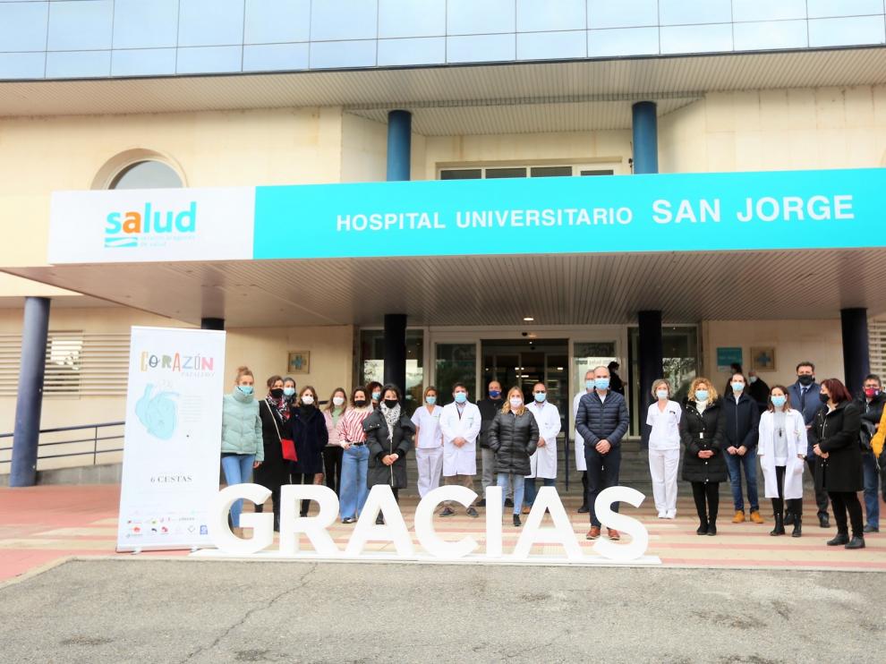 Empresarios de la capital oscense agradecen a los sanitarios su labor