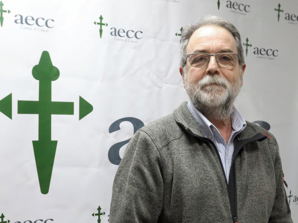 José Manuel Ramón y Cajal, presidente de la AECC de Huesca: "El cáncer no puede quedar en segundo plano por la pandemia"