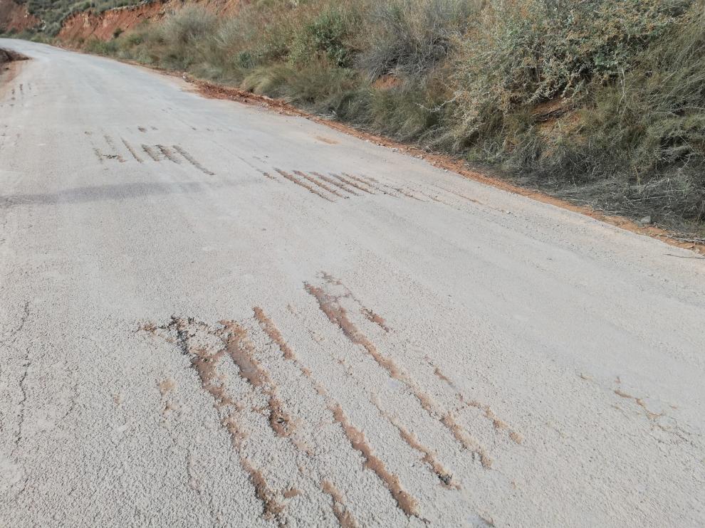 El PSOE de Fraga reclama mejoras urgentes en el camino de la Concepción por el alto volumen de tráfico que soporta