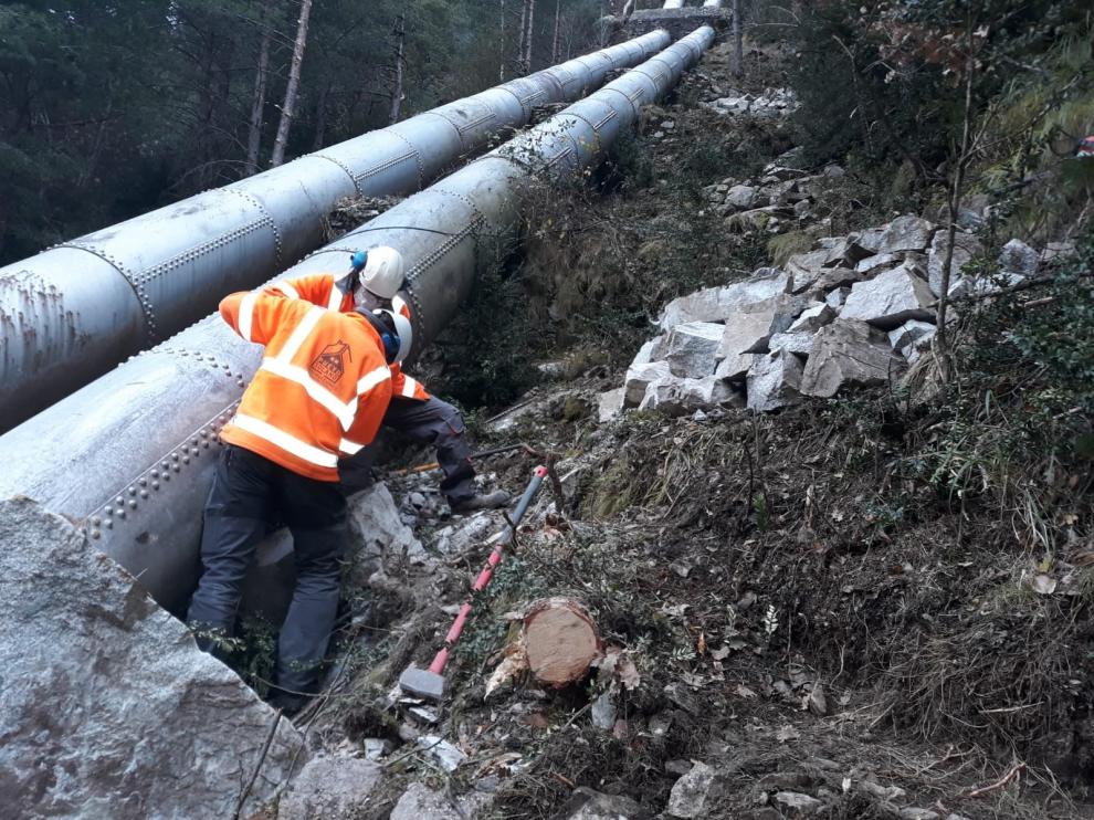 La reparación de la central de Barrosa de Bielsa comienza esta semana