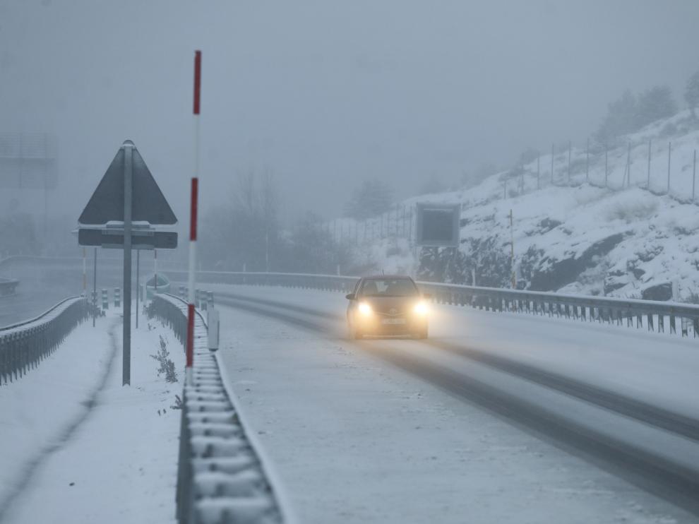 El frente vuelve a dejar nevadas abundantes en la zona norte de la provincia de Huesca