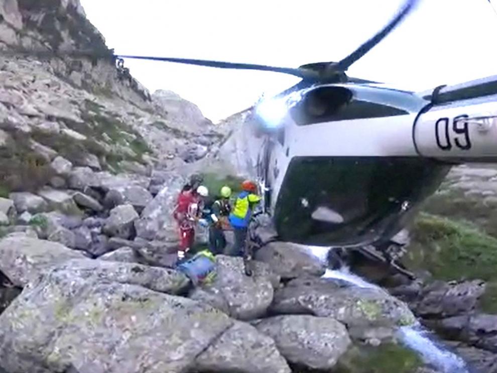 El perfil del rescatado en la montaña responde a una persona fuerte, con pocos conocimientos técnicos y sin experiencia