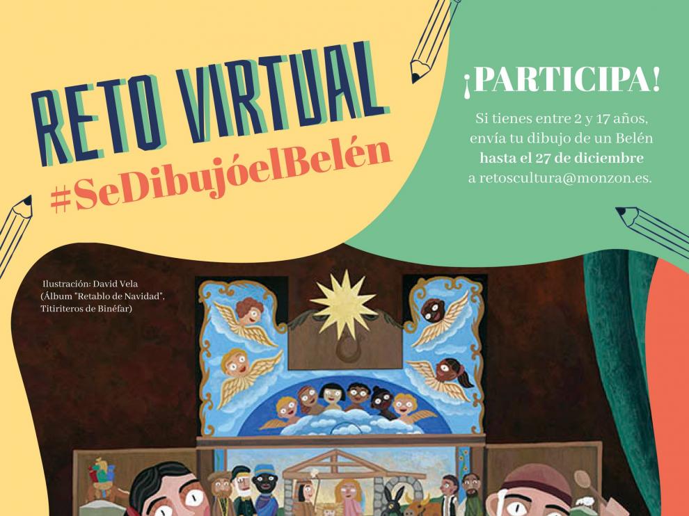 Monzón lanza un reto navideño a niños y jóvenes: dibujar un belén