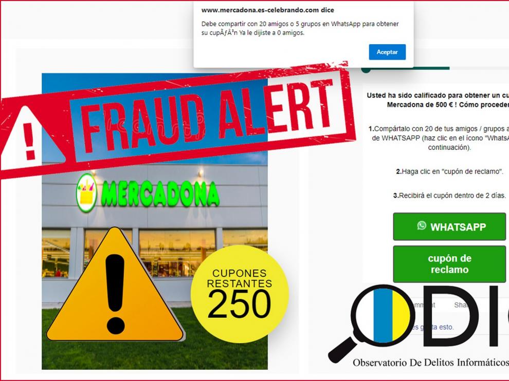 No, Mercadona no está sorteando tarjetas regalo valoradas en 180 euros
