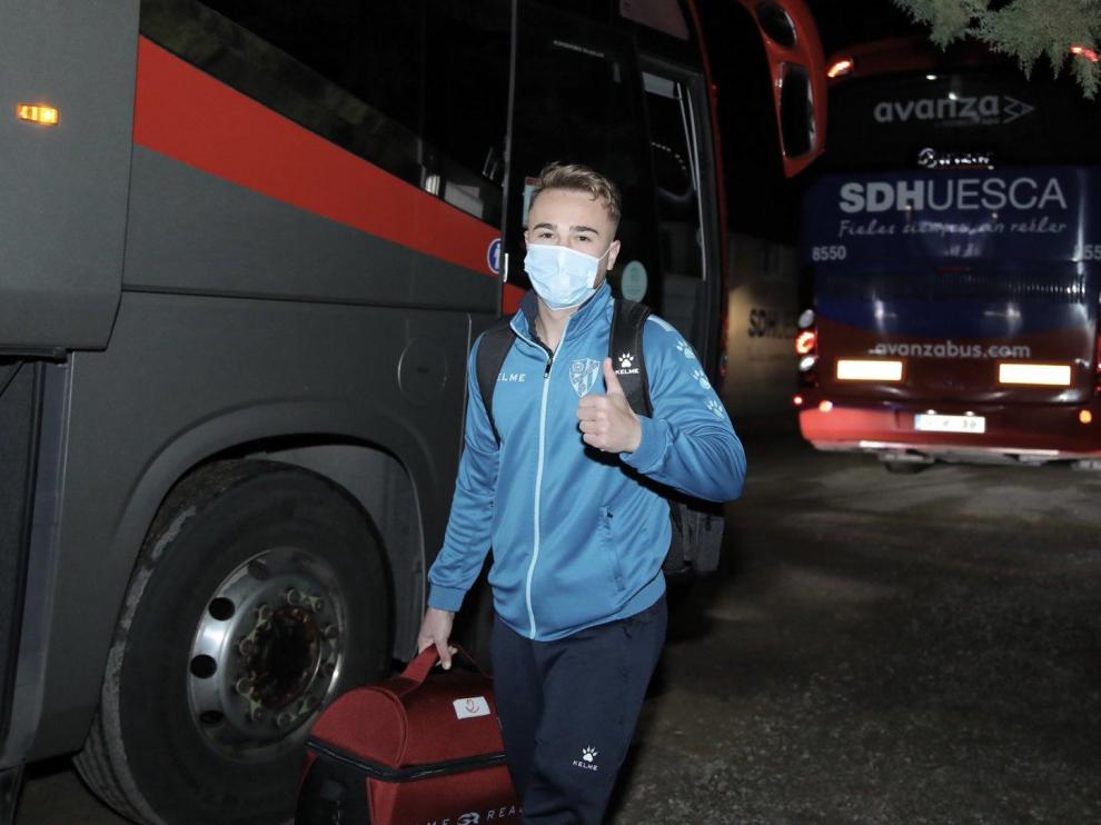 El Huesca inicia su viaje a Bilbao