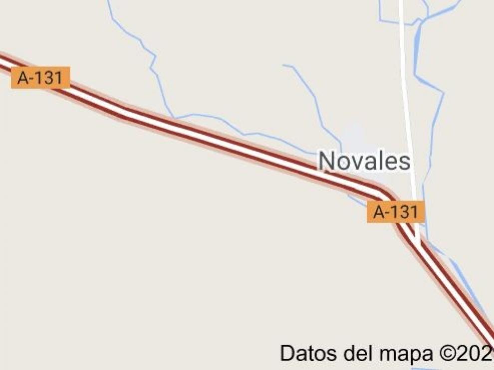 Dos heridos en Novales por el choque de dos vehículos