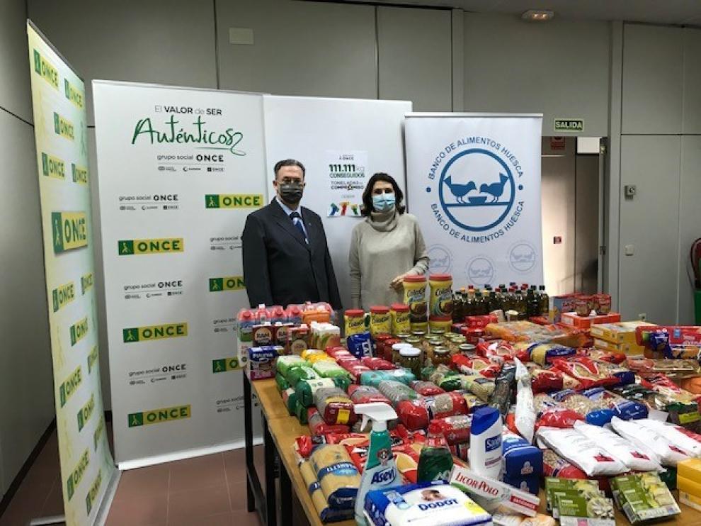 La ONCE se suma a la campaña "Toneladas de compromiso" y logra en solo un mes 111.111 kilos de alimentos