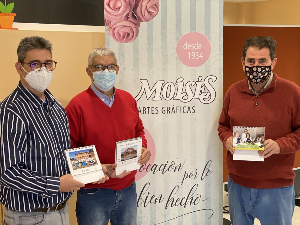 Down Huesca edita más de un millar de calendarios solidarios esta Navidad
