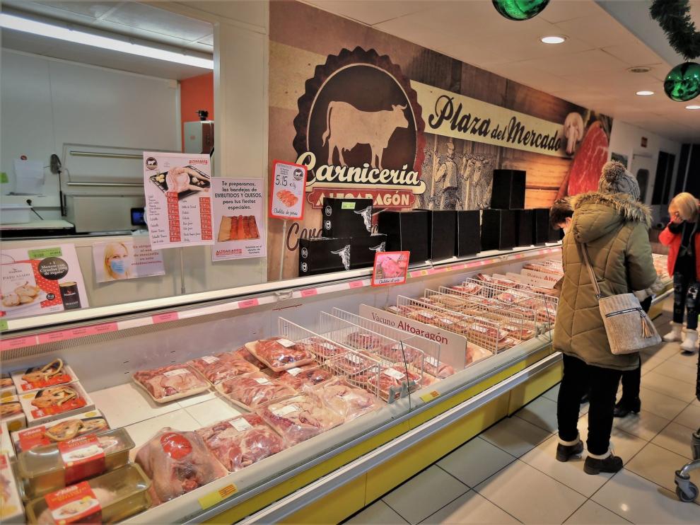 Los supermercados oscenses se preparan para unas Navidades con restricciones