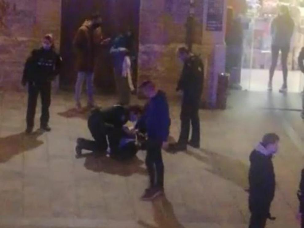 Una pelea en Huesca entre dos grupos de jóvenes termina sin detenidos