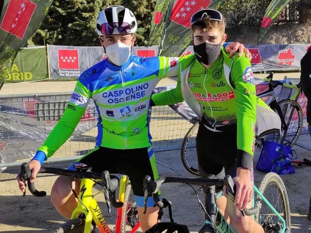 Podios en ciclocross para Zaera y López