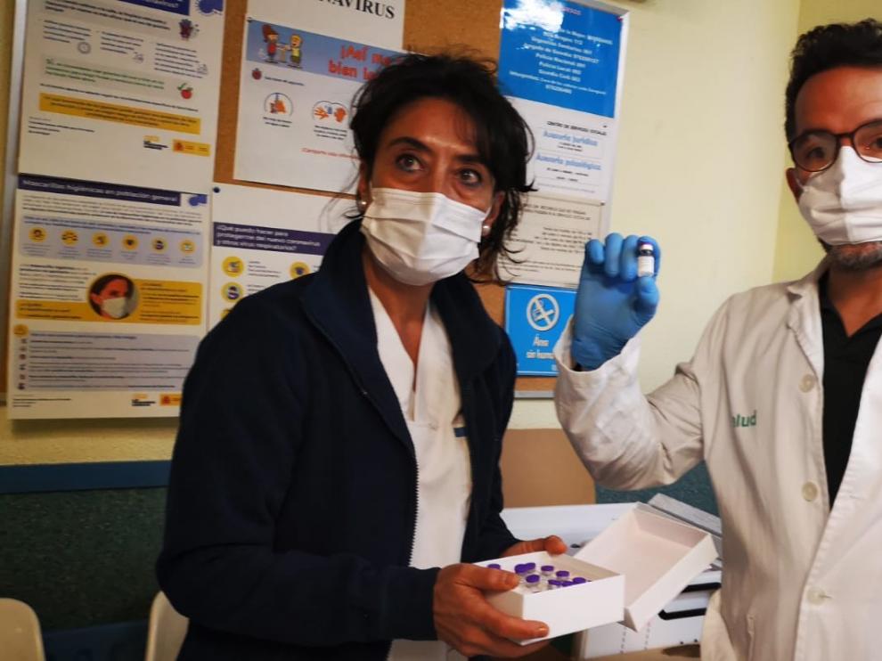 Las vacunas llegan a primera hora de la mañana a Ribagorza