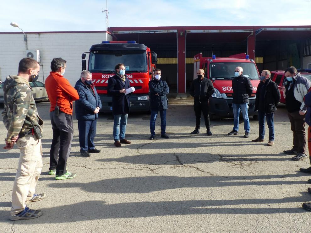 El Ayuntamiento de Monzón exige a la DPH que no deje sin personal el parque de bomberos