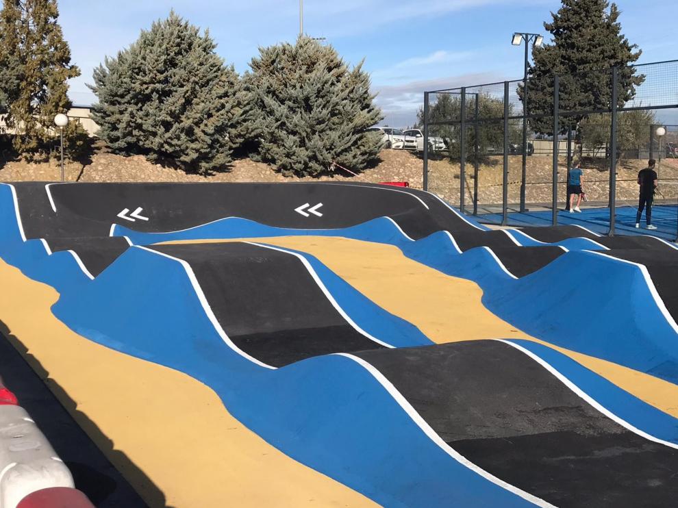 El CDM Los Olmos de Binéfar estrena circuito de pump track