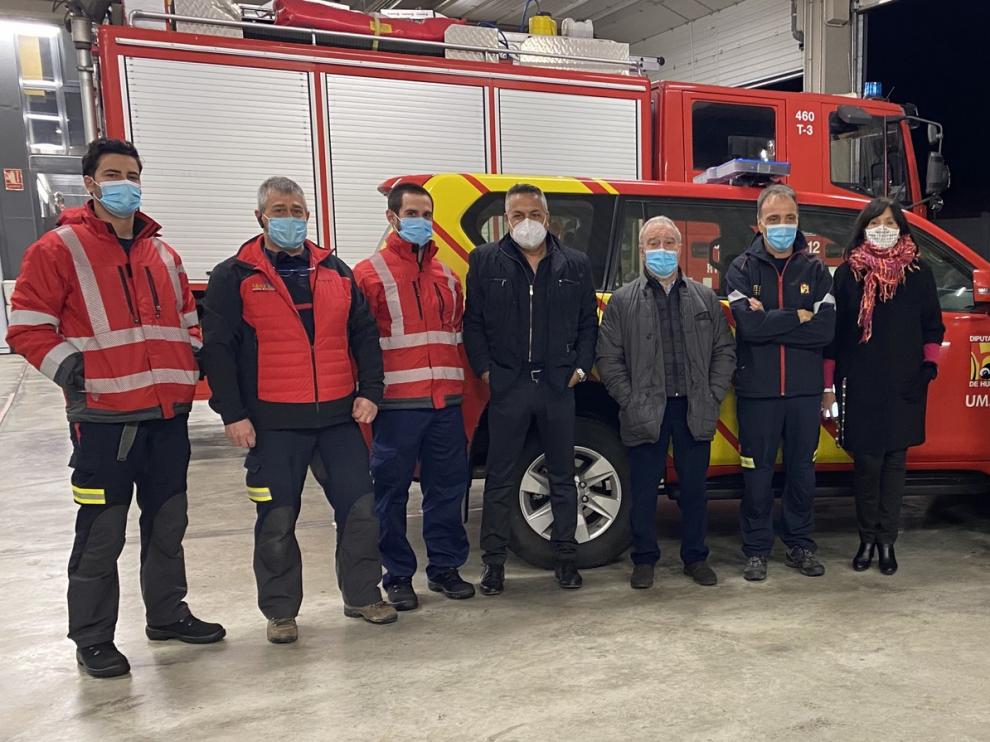 El presidente de la Diputación de Huesca anuncia un nuevo parque de bomberos en Castejón del Puente