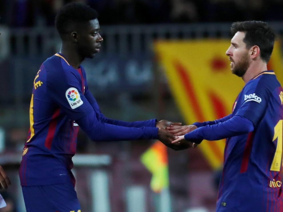 Dembélé se perfila como titular tras su gol al Eibar y la lesión de Coutinho